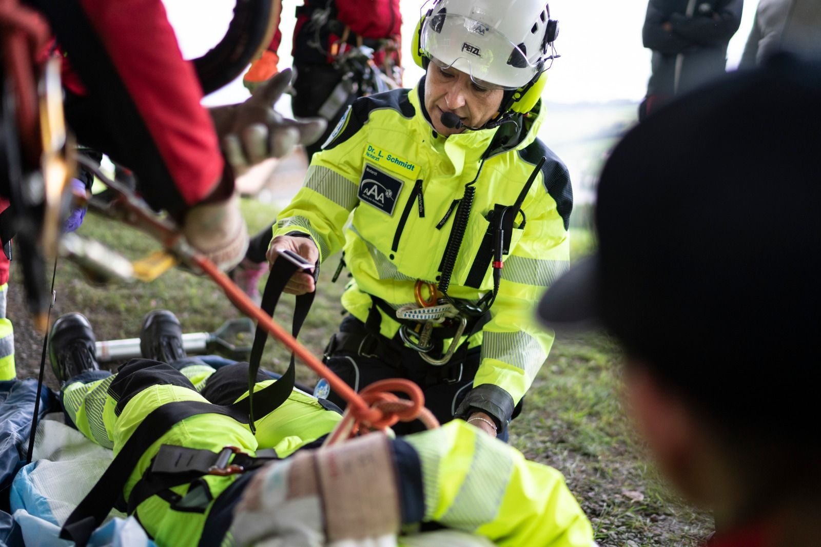 Patiententransport mit dem Rettungshelikopter
